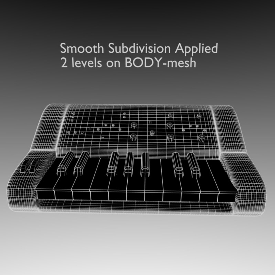 3d Model Analog Synthesizer