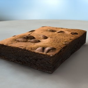 3d brownie chocolate
