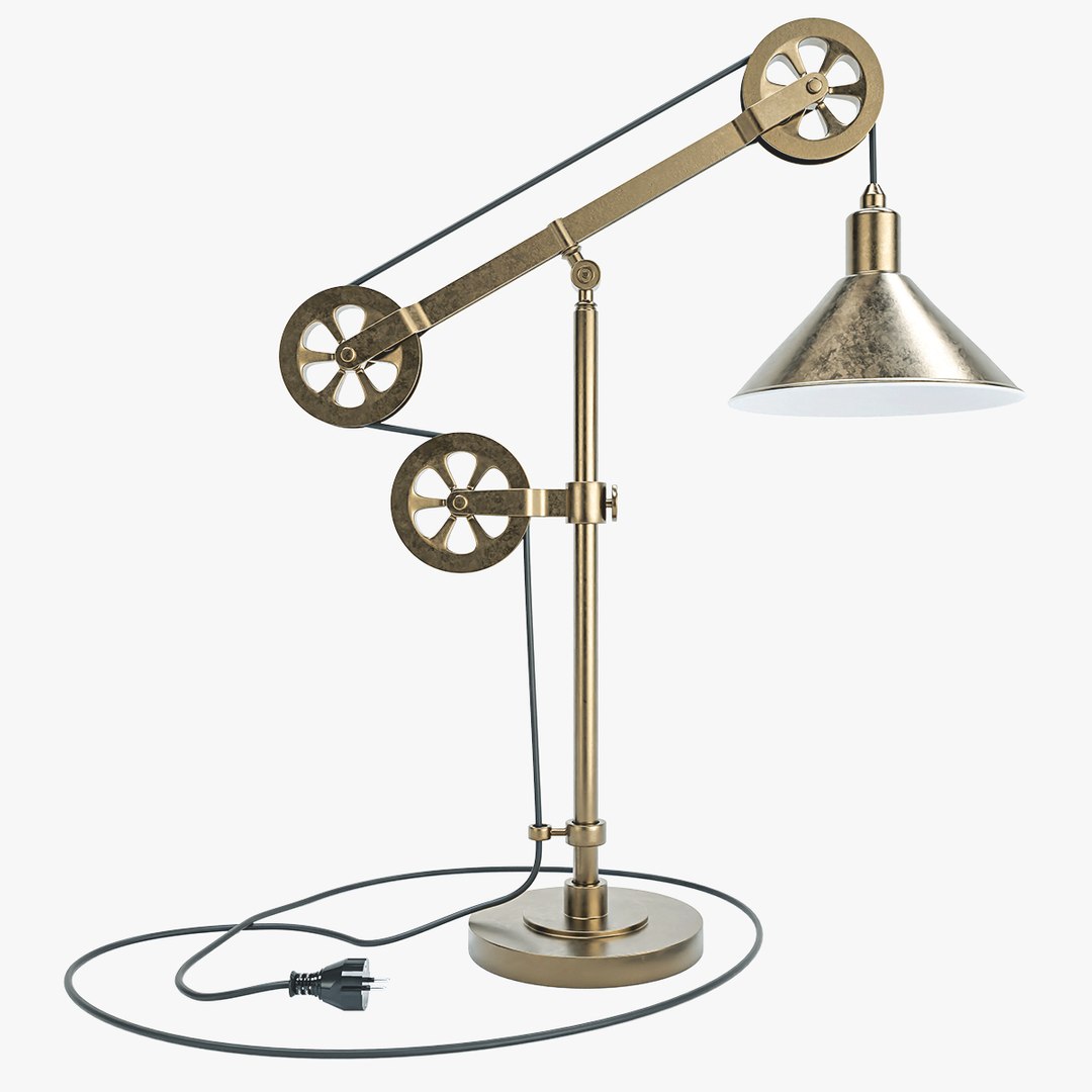 3D Industrial Desk Lamp TurboSquid 2065140