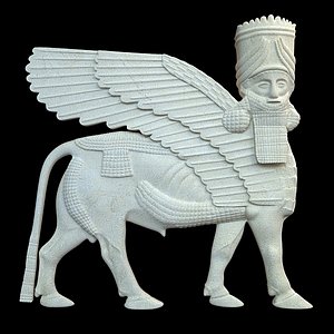 Assyrian bas relief sculpture centaur