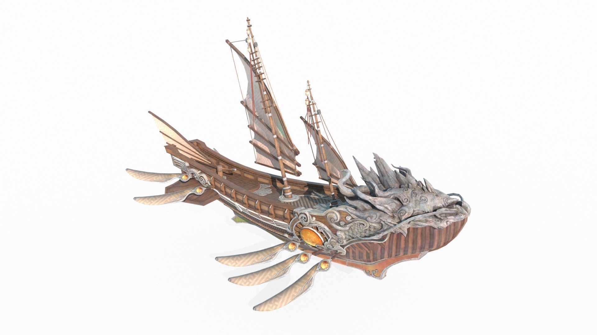 Ancient Asian Mythology Fish Dragon Spaceship 3D model https://p.turbosquid.com/ts-thumb/VE/J0zs8P/MP/3/jpg/1759235836/1920x1080/fit_q87/9ec9683987eca6fee4e42ae3d0f676e40c2c6ea5/3.jpg