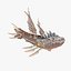 Antica mitologia asiatica pesce drago astronave