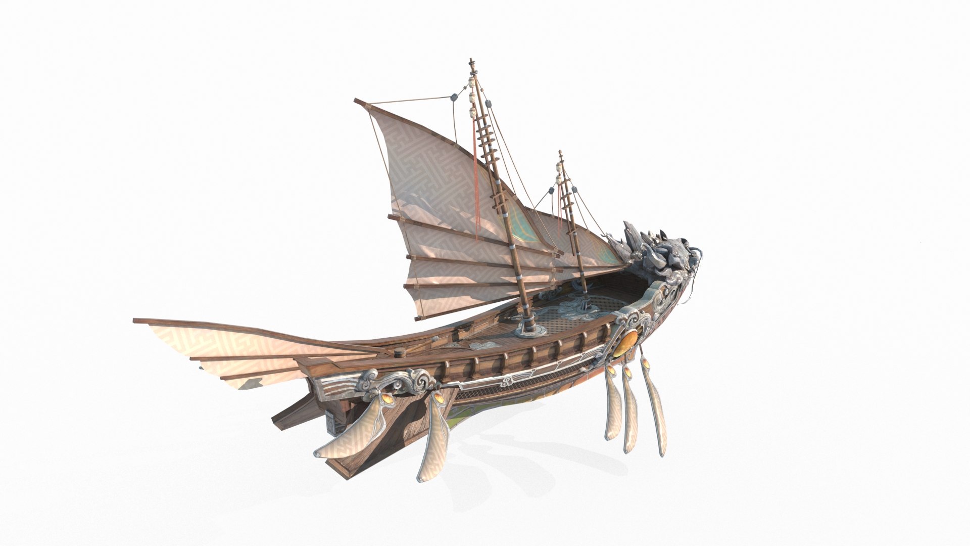 Ancient Asian Mythology Fish Dragon Spaceship 3D model https://p.turbosquid.com/ts-thumb/VE/J0zs8P/bz/4/jpg/1759235839/1920x1080/fit_q87/9f590ce4818a7f38cb97bfd0125e62b5adbe5d4d/4.jpg