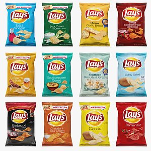 Lays Chips Low Poly