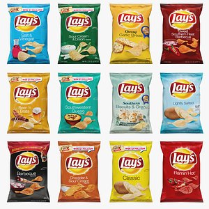 Lays Chips Low Poly