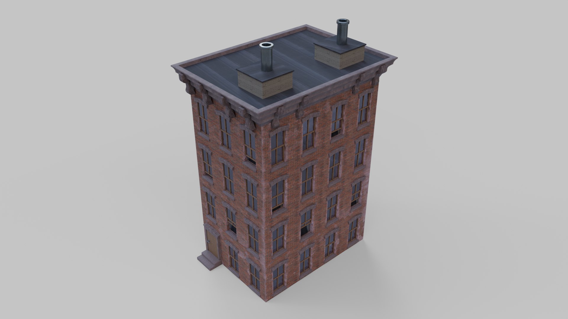 3D Stylized Narrow Brick Apartment Building with Rooftop Chimneys 3D model model https://p.turbosquid.com/ts-thumb/VE/NdFrqP/rY/r3/png/1750624677/1920x1080/fit_q87/c8d6e230f9924e540e0d6ad101afd6832cfeb9e3/r3.jpg