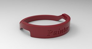 Painter Ring Female Red 3D model