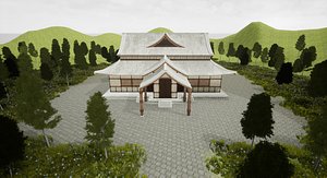 3D japanese temple model