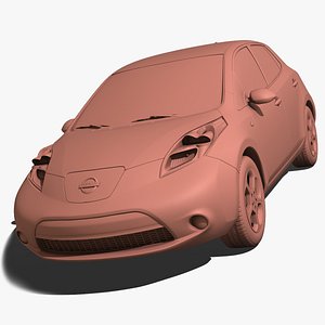 3d nissan leaf