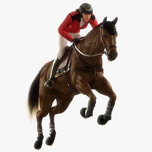 Female Equestian Animated HQ model