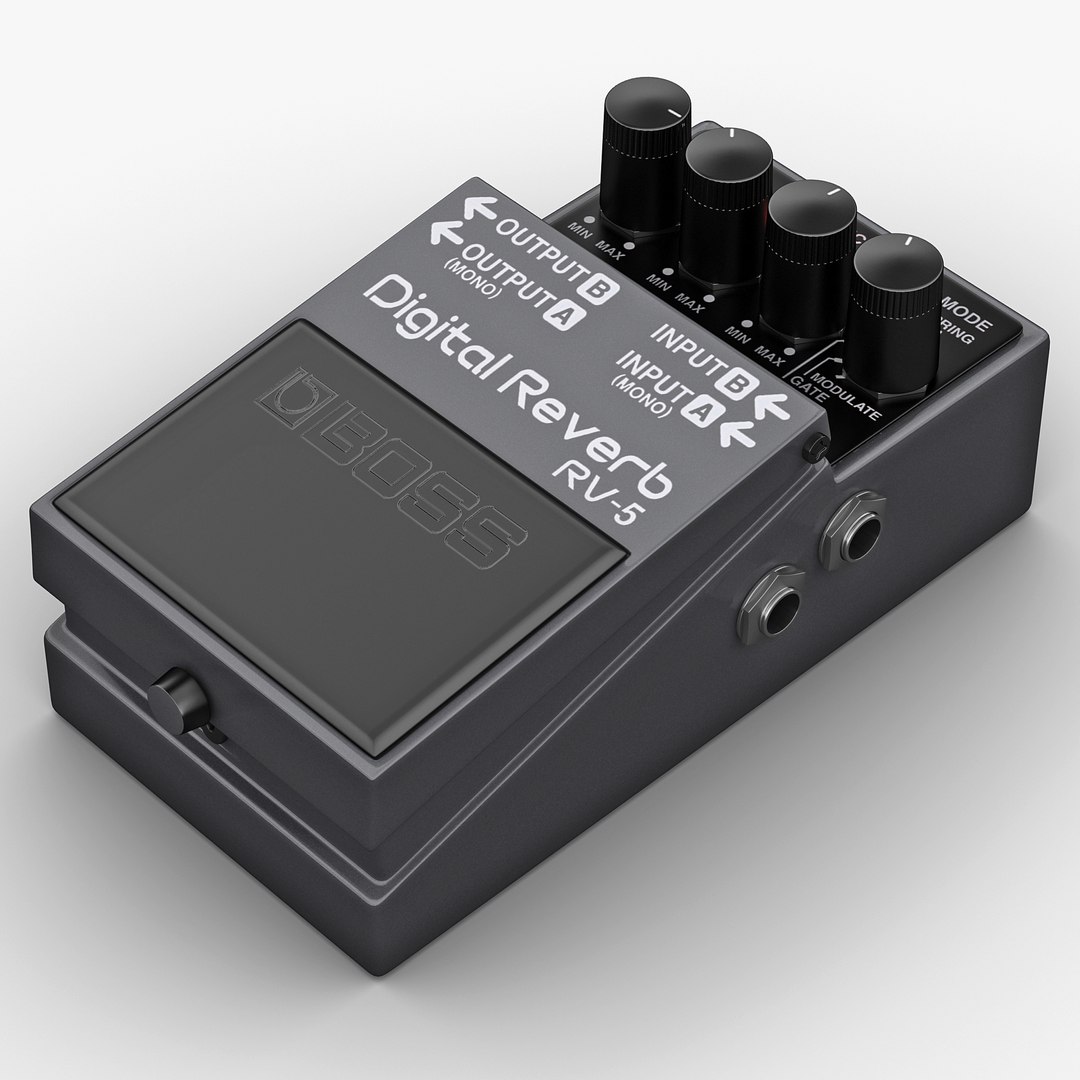 3d Guitar Effects Pedal Boss Model