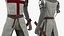 Ensemble Chevalier Templier truqué pour Cinema 4D