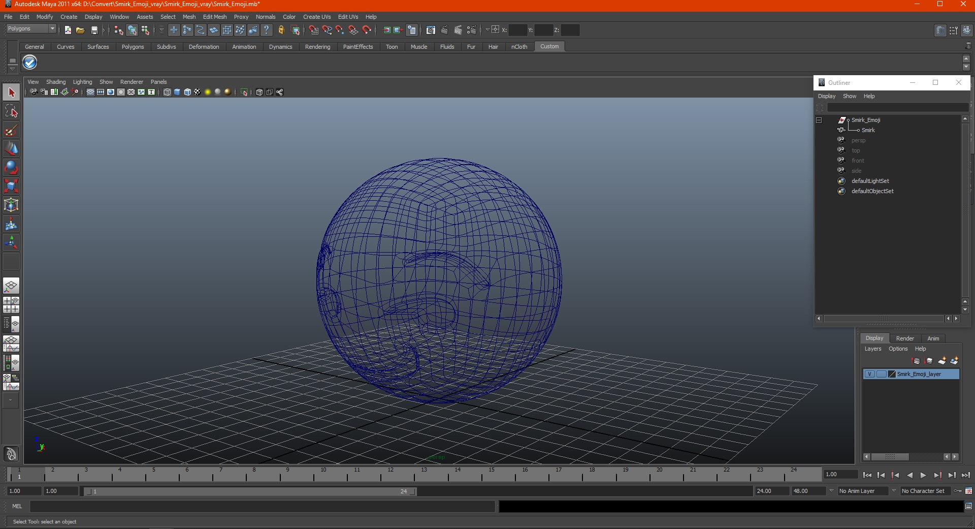 3D Model Smirk Emoji - TurboSquid 1533760