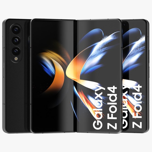 3D Samsung Galaxy Z Fold 4 Black