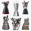 3D Rocket Engines Collection 5 model