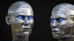 Female Robot Head