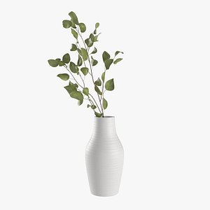 Branch in vase 3D
