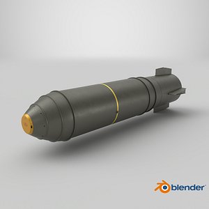 Military Thermonuclear Bomb MK-17 3D model