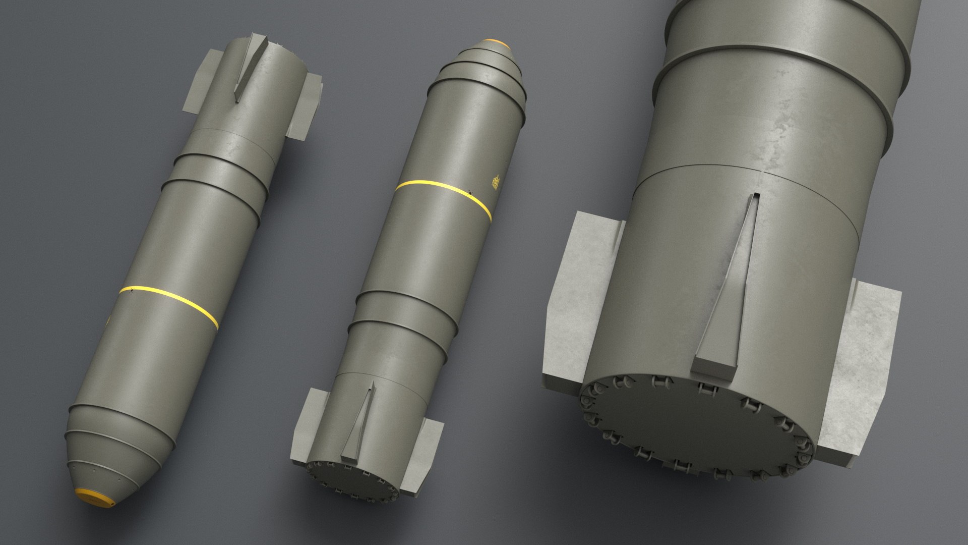 Military Thermonuclear Bomb MK17 3D Model TurboSquid 2278917