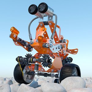 meccano robot toy 3d model