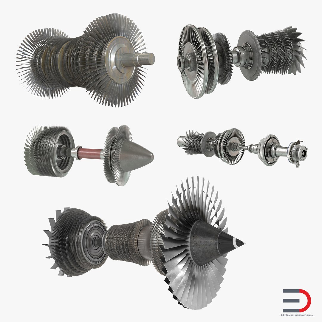 Turbines Collection 3D model preview