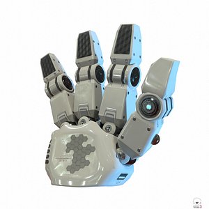 robot hand pbr model