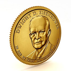 34th PRESIDENT DWIGHT D EISENHOWER Presidential 1 Coin