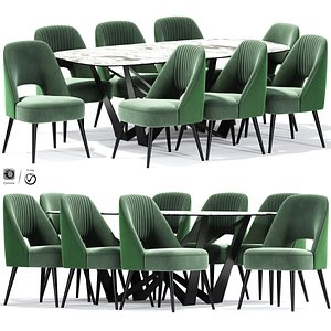 3D Serenity Dining Chair model