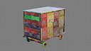 Lowpoly Baggage Cart