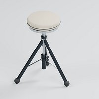 Height Adjustable Drum Throne with Braced Tripod
