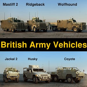 British army vehicles collection