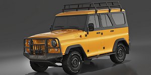 UAZ Hunter expedition 2019 3D model
