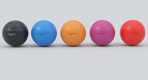 5-color pilates ball
