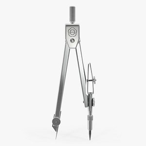 Drawing Compass Instrument 3D Model