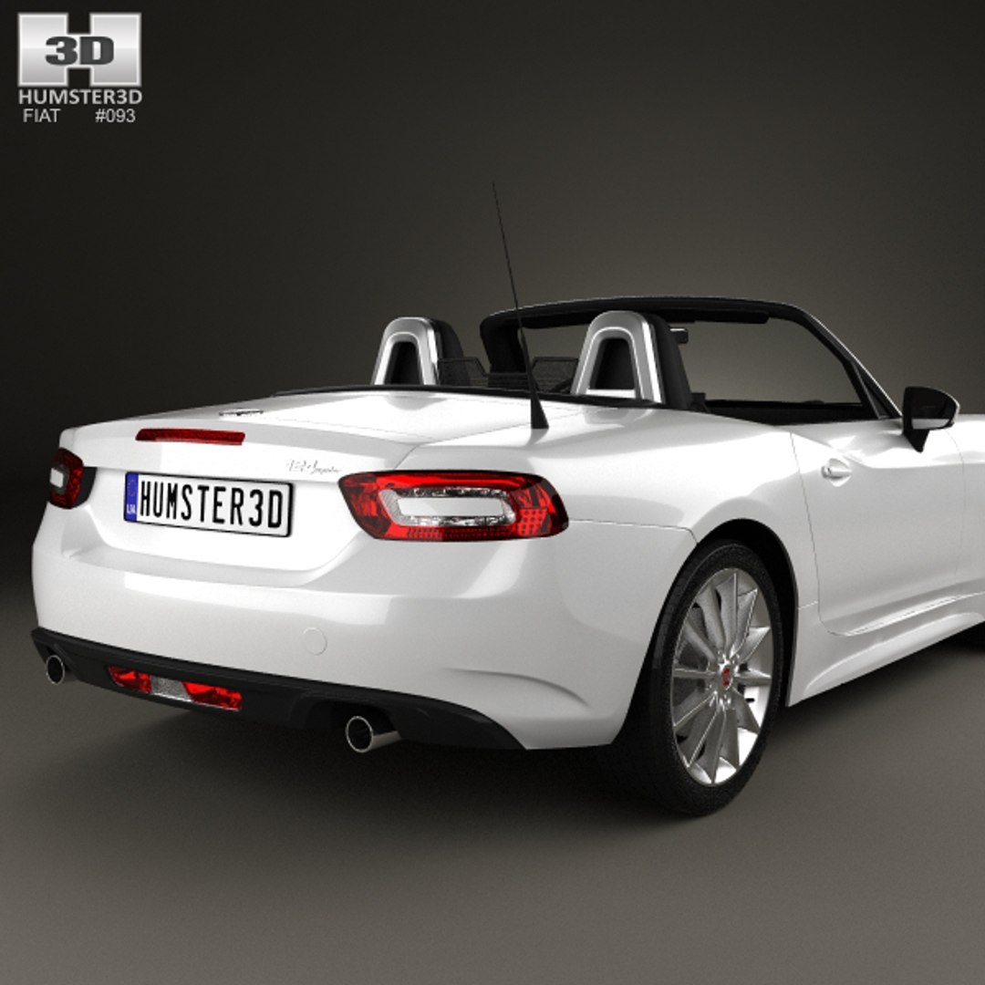 3D fiat 124 spider - TurboSquid 1244306