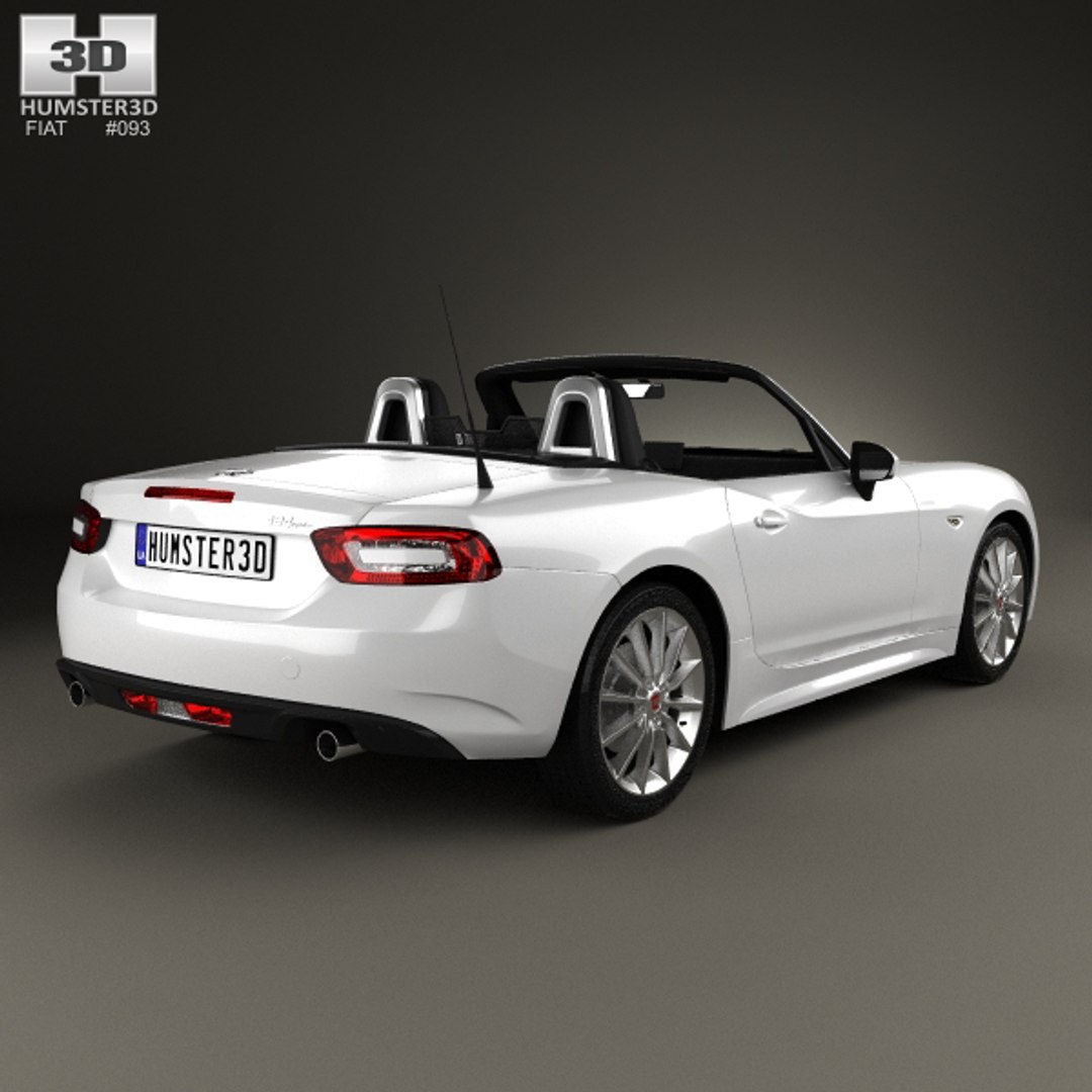 3D fiat 124 spider - TurboSquid 1244306