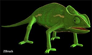 chameleon rig 3d ma