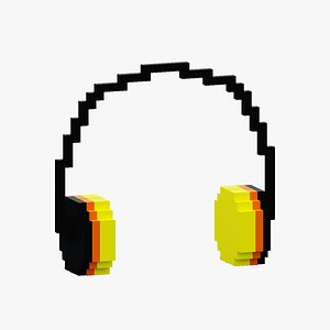 3D Headphone Low poly
