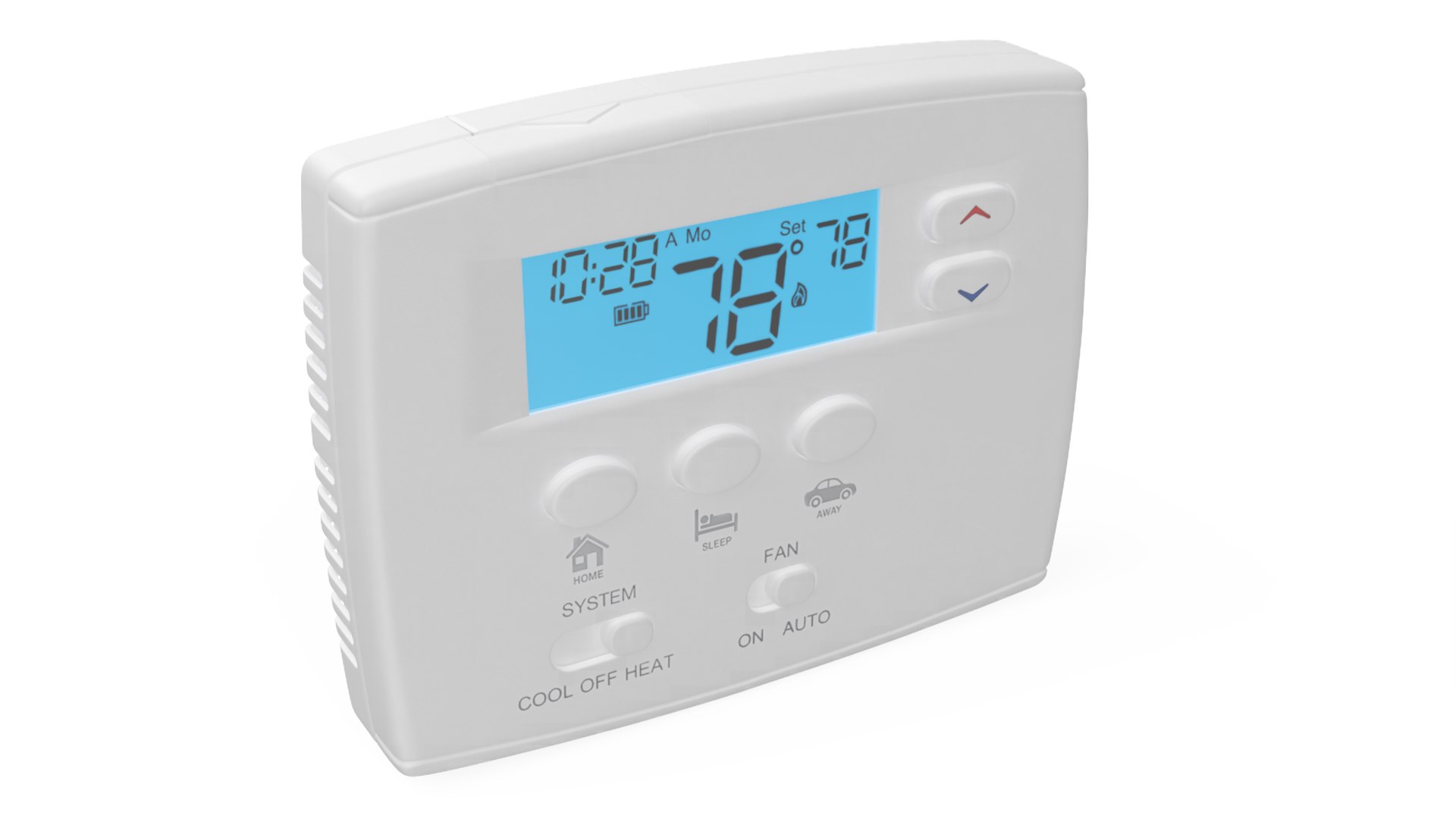 Home Smart Thermostat 3D model preview