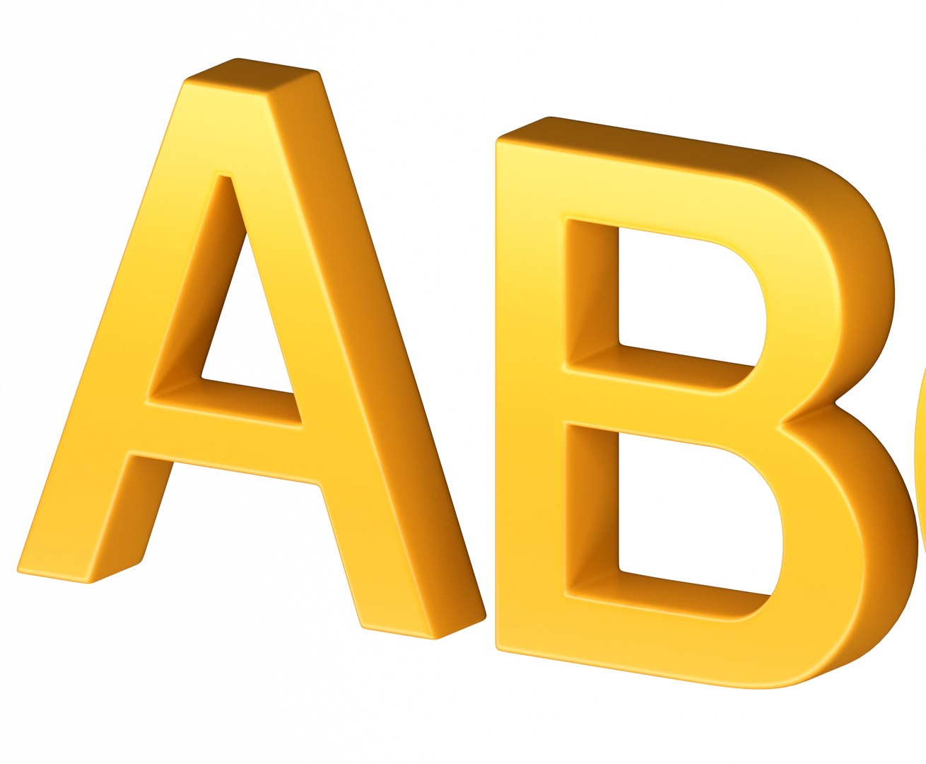 Alphabet letters - helvetica model - TurboSquid 1638453