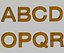 Letras del alfabeto 3D - Helvetica Light Font