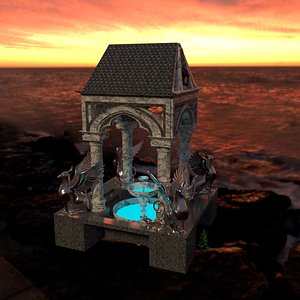 fountain griffin 3D model