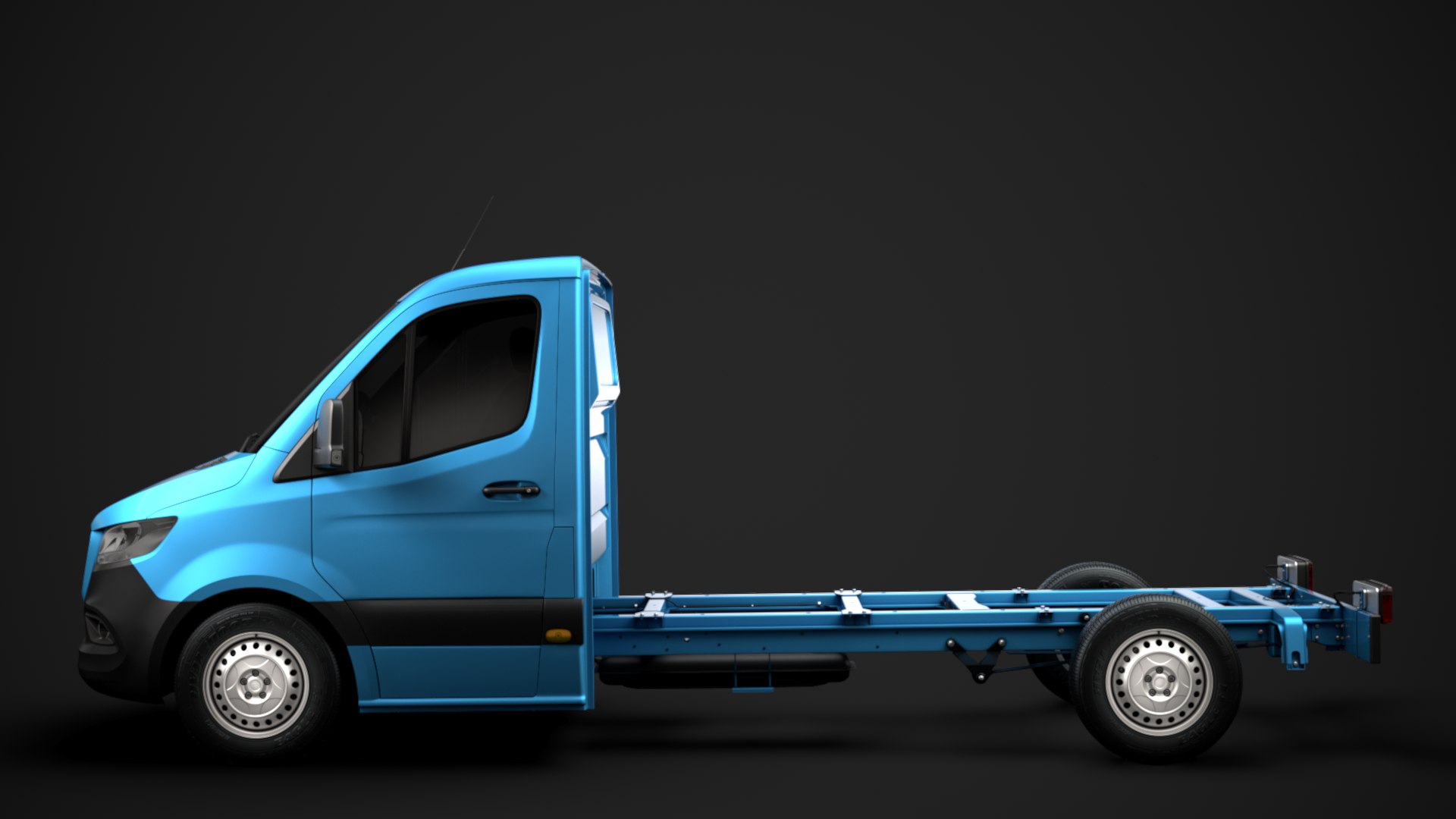 3D Freightliner Sprinter Chassis Single Model - TurboSquid 1453944