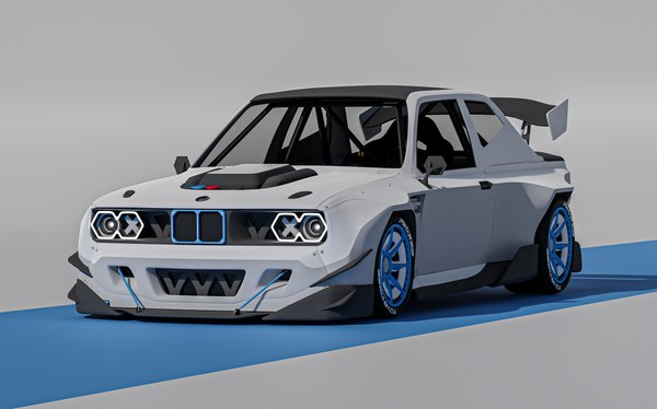 3D модель Киберпанк БМВ Е30 - TurboSquid 2173712