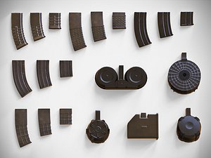 Magazine Attachments Pack - PBR - Clip - Weapon - Gun - LMG - Sniper – Rifle – Pistol
