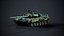 Rigged Tank T-90A Realtime LODs