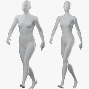 Animated Simple, and Detailed Female Mannequins