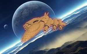 spacecraft 3d model