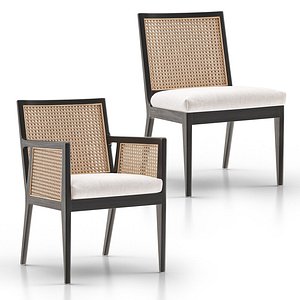 Lisbon Cane Dining Chair and Armchair