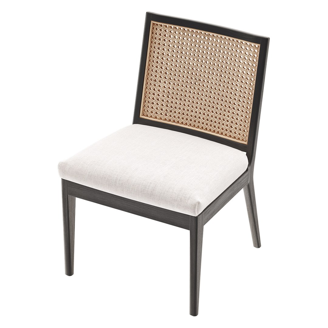 Lisbon cane dining chair 3D model TurboSquid 1548243